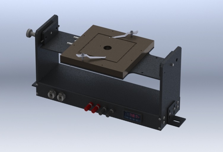 (SCC-6-L-F) 15 × 15 cm (6" × 6") Solar Cell Chuck, Liquid Cooled, Reversible