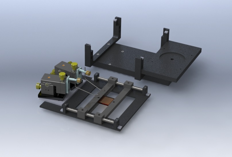 (SCC-3-B) 7.6 × 7.6 cm (3" × 3") Solar Cell Chuck, Uncooled, Rear Contact