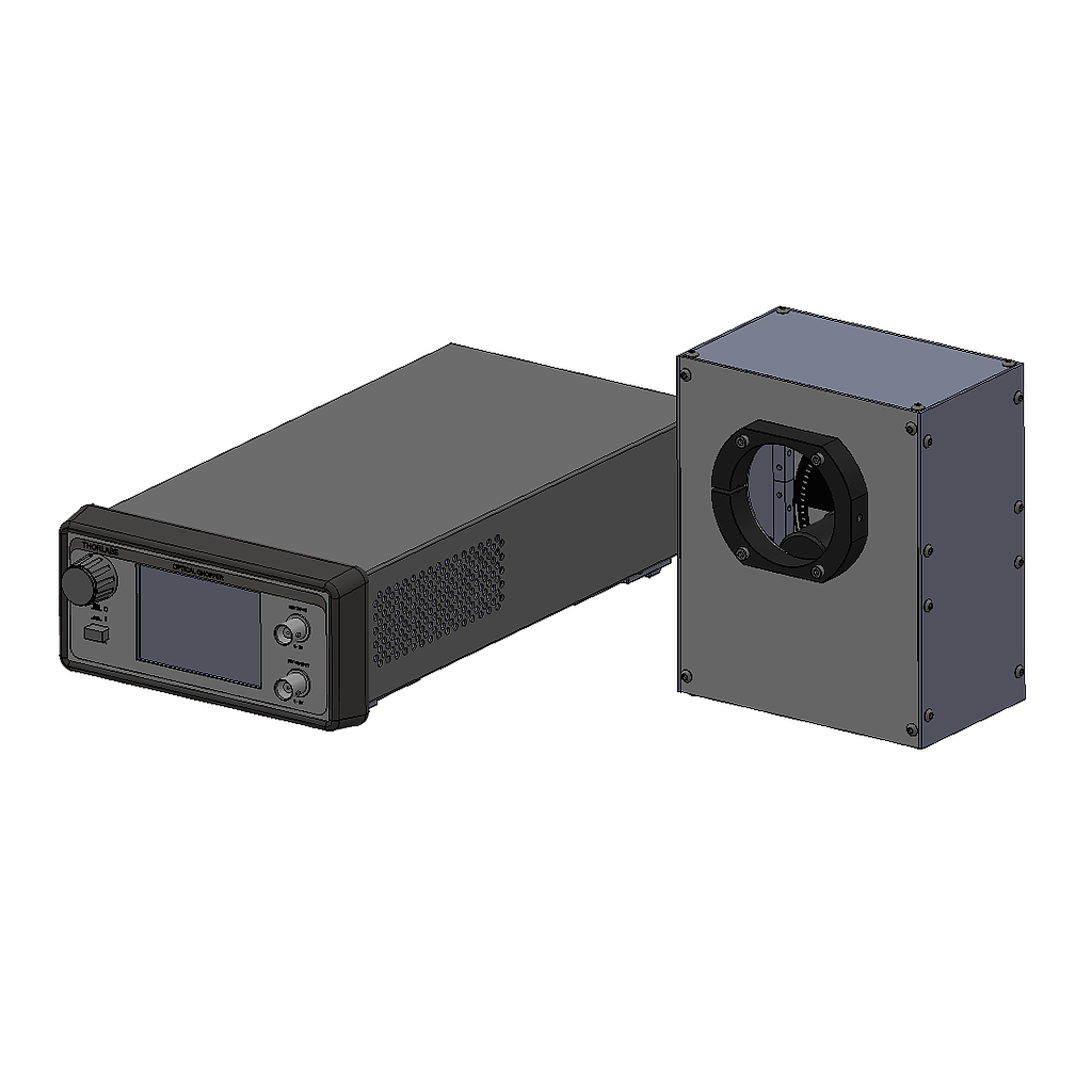 (CH-MC-E-1D2D) Rotating Blade Chopper in Enclosure,  1" to 2" Diameter Interface, 4-200 Hz