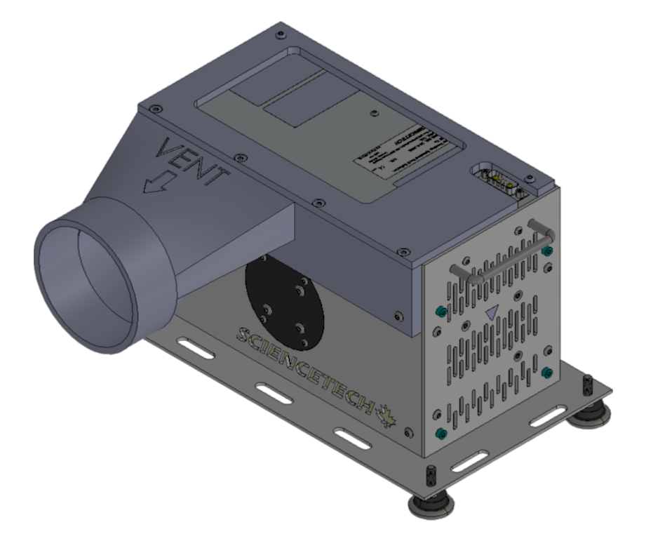 (LH-O3-VENT) Ozone-Venting Exhaust Port for LH-Series Lamp Housings