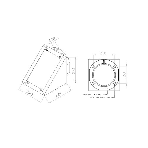 (CTBT-C-UV) Beam Turner with UV Cold mirror for LH-S- series lamp houses